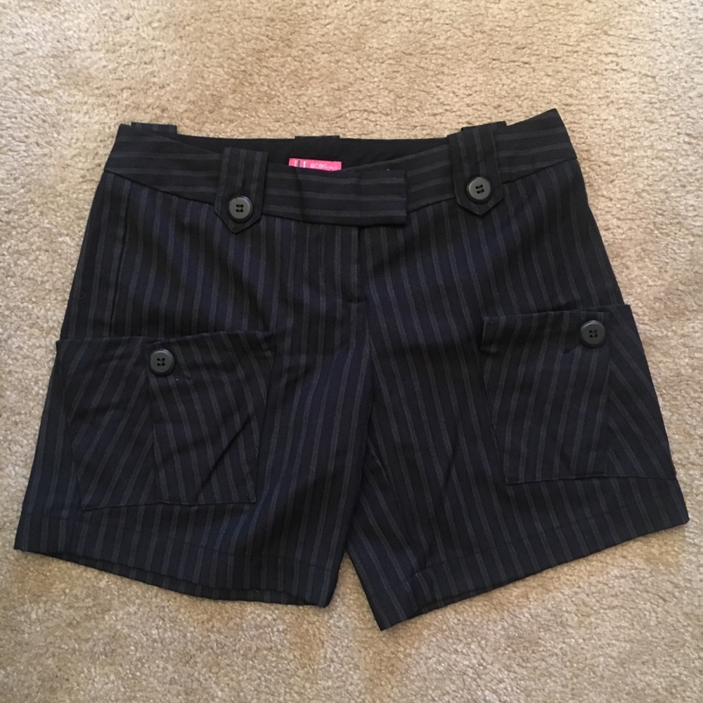 BCBGirls Black Striped Shorts